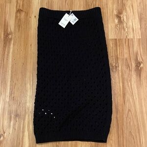 MANGO NWT cotton blend crochet midi skirt Medium